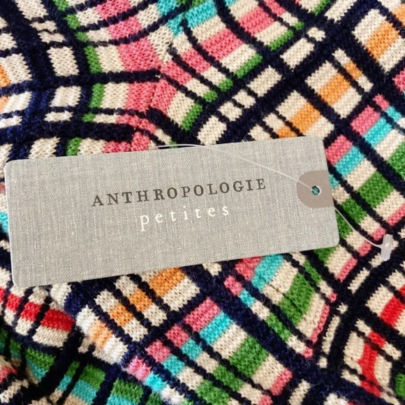 Anthropologie Cold Shoulder Button Bell Sleeve Knit Crop Top - Picture 10 of 12